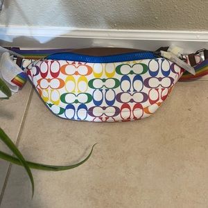 Coach Belt Rainbow Bag Brand New! 🌈